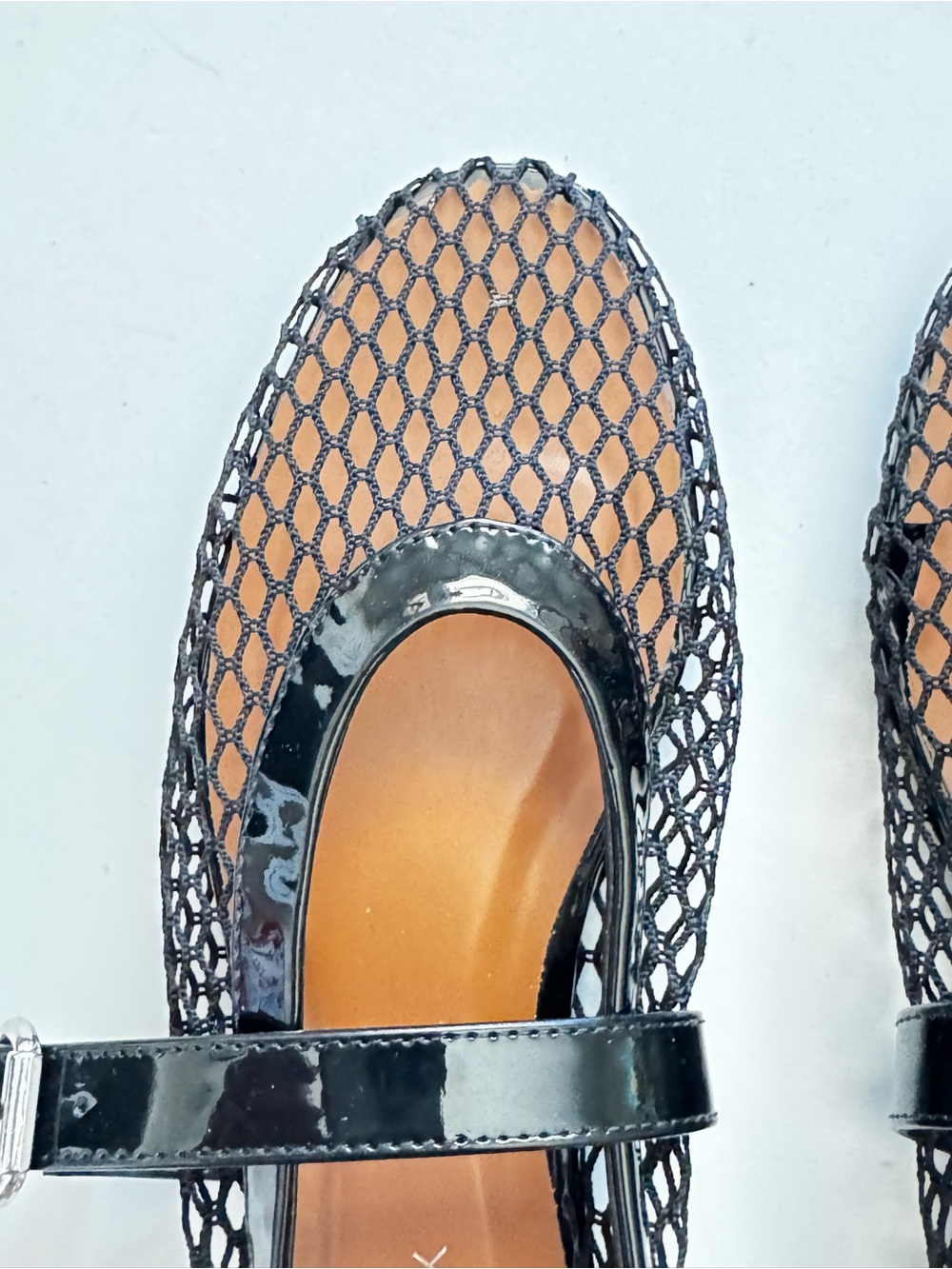 Emma New York Black Mesh Mary Jane Flats size 9 - Picture 4 of 7